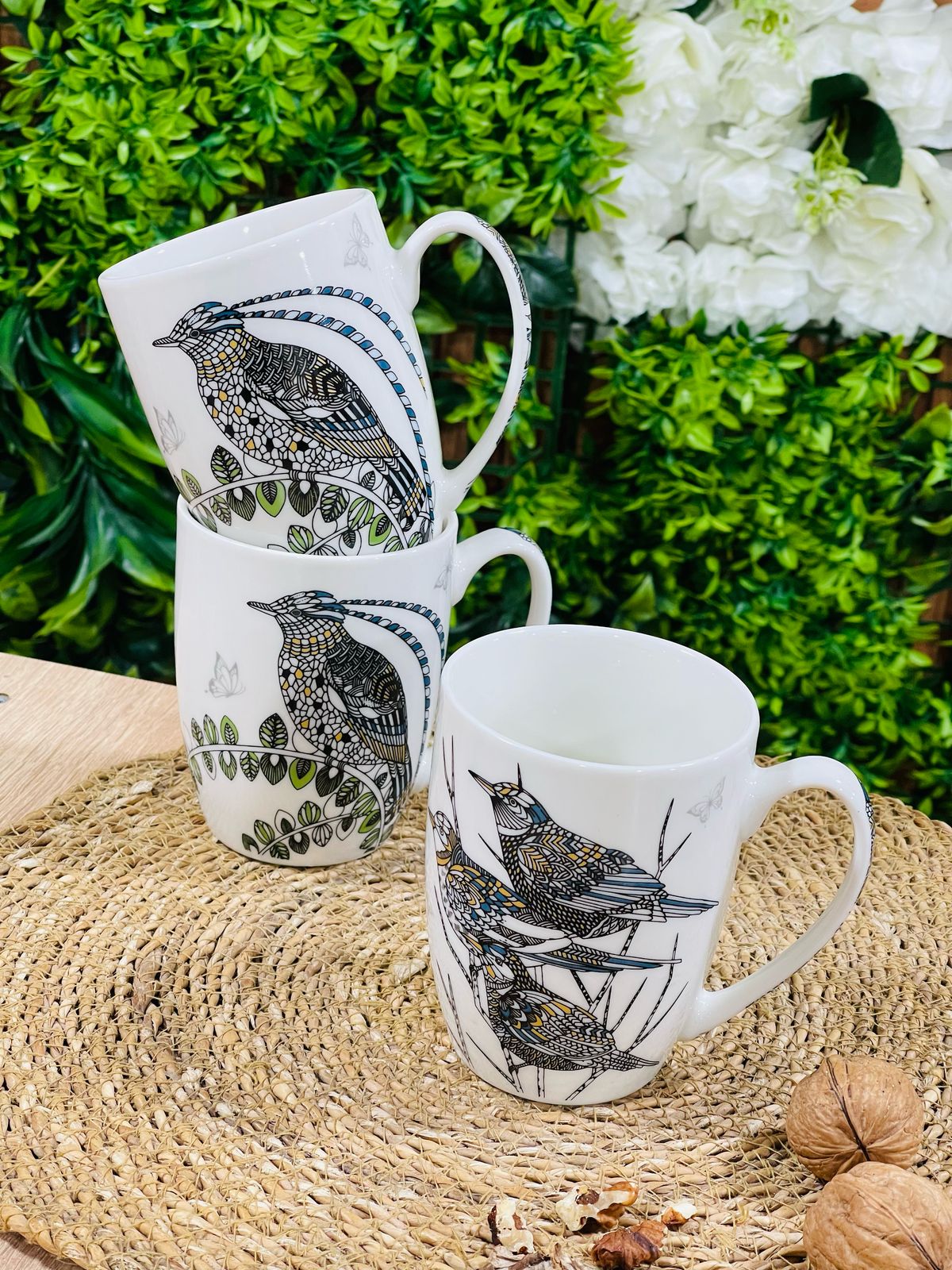 Lot de 3 tasses / العصفور كأس