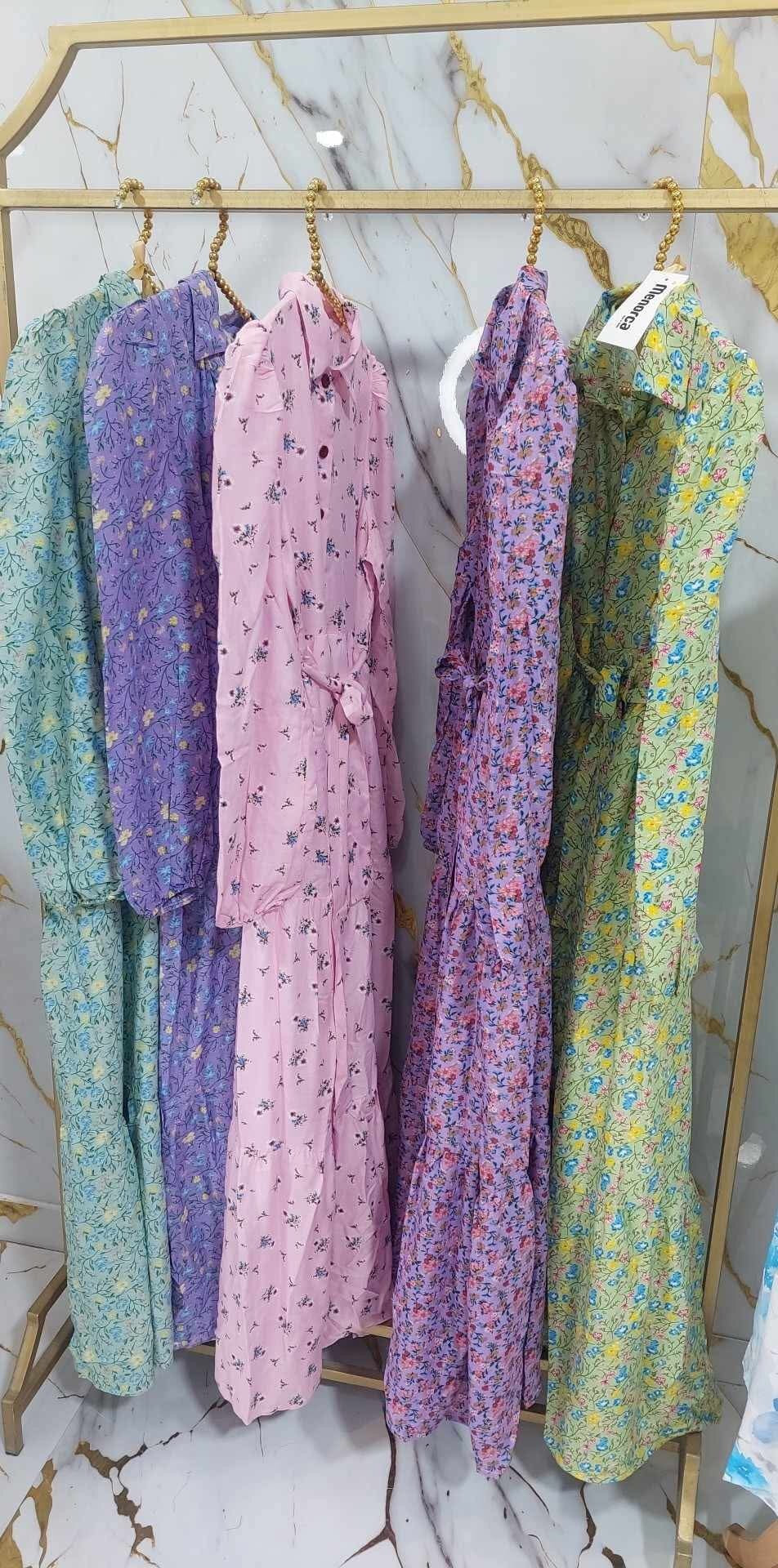 Robe Long fleurie بدون اختيار الالوان