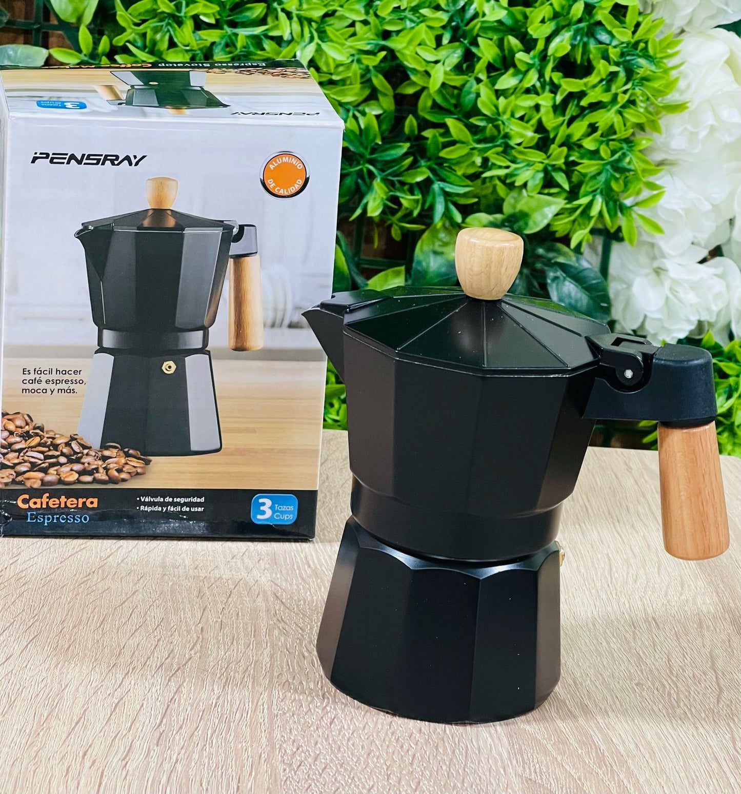 Cafetière expresse 3 Tasses en noir