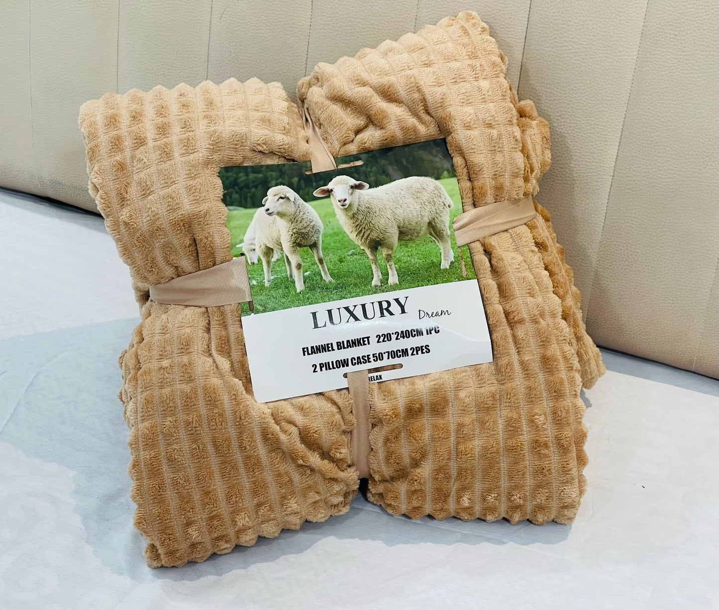 Drap2 places + 2 coussin دفايا