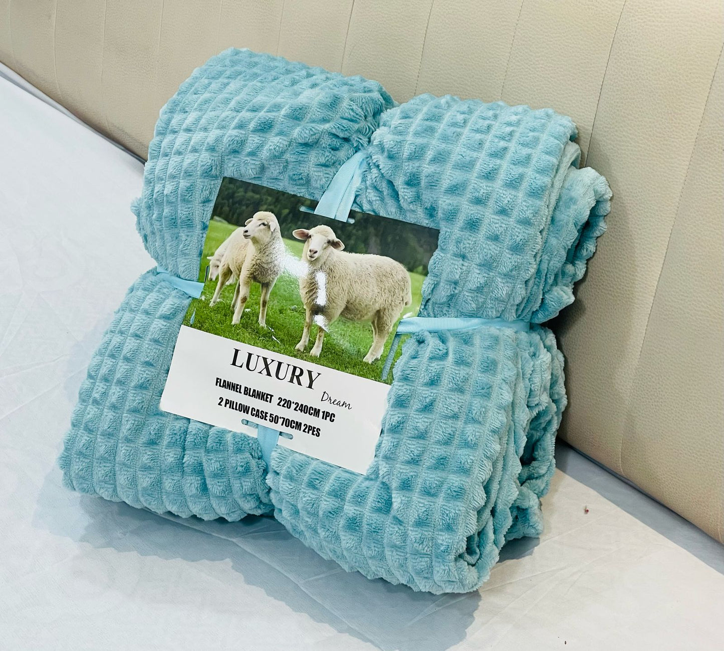 Drap2 places + 2 coussin دفايا