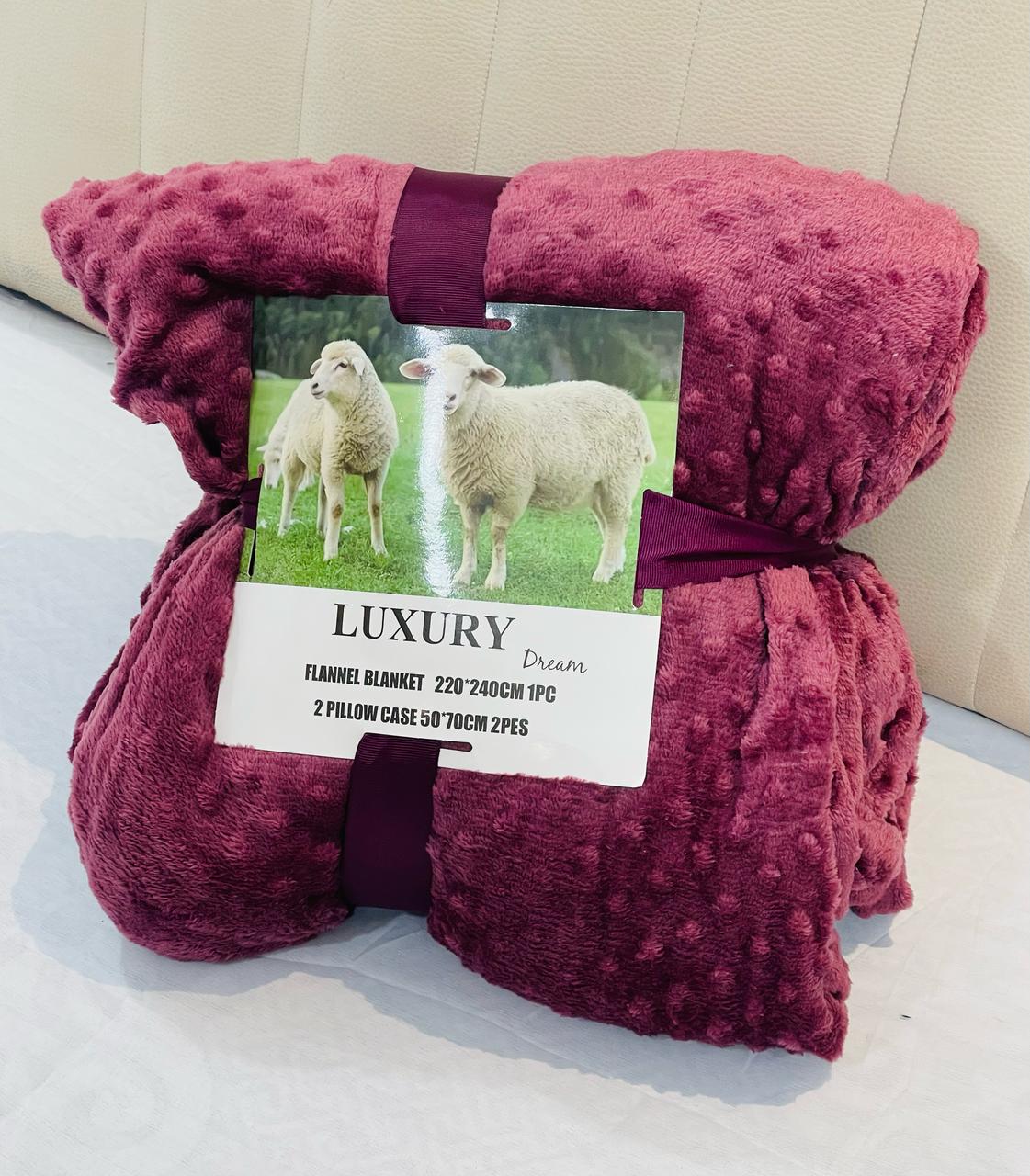 Drap2 places + 2 coussin دفايا