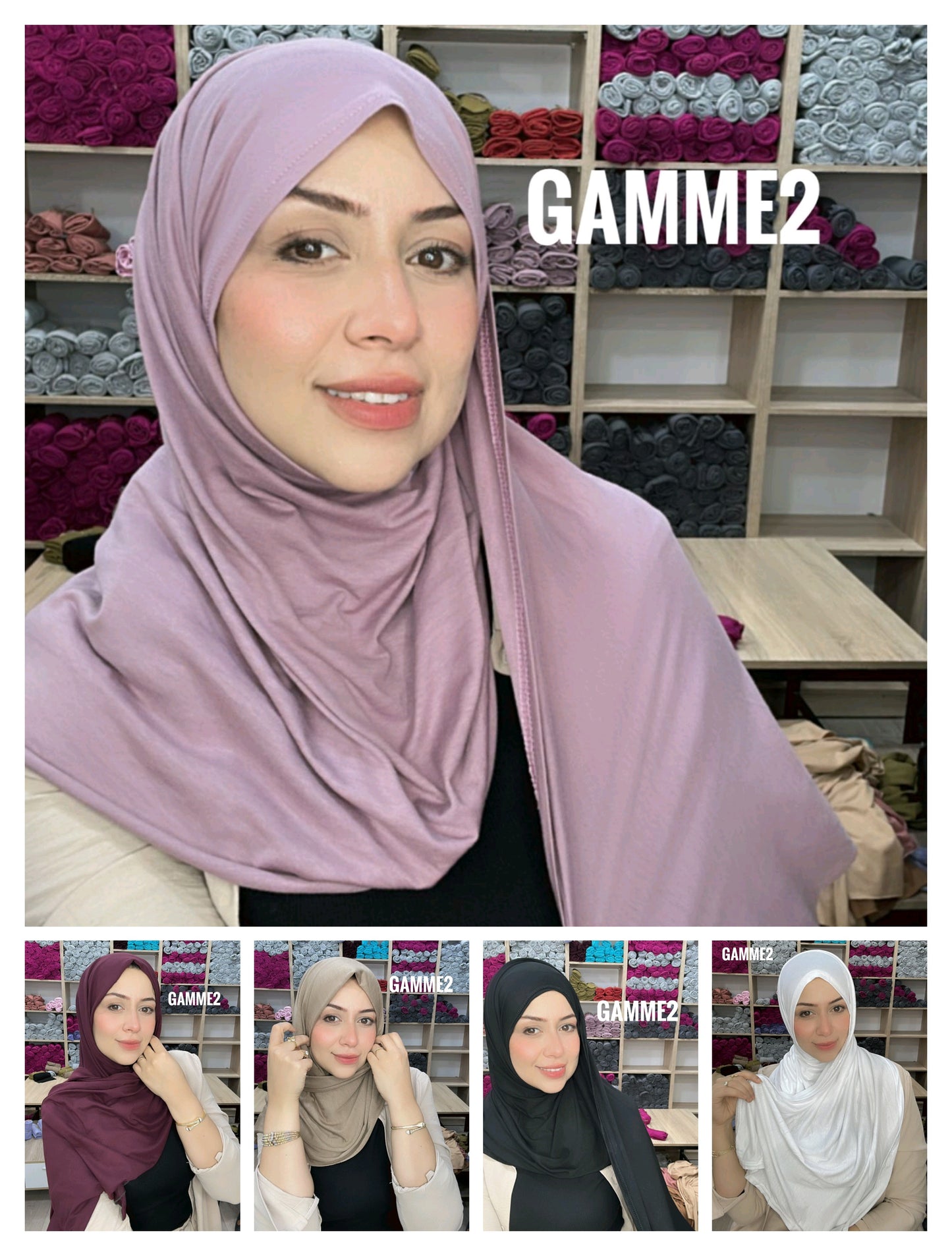 Foulard Hijab Gamme 2 /1.60/0.60cm