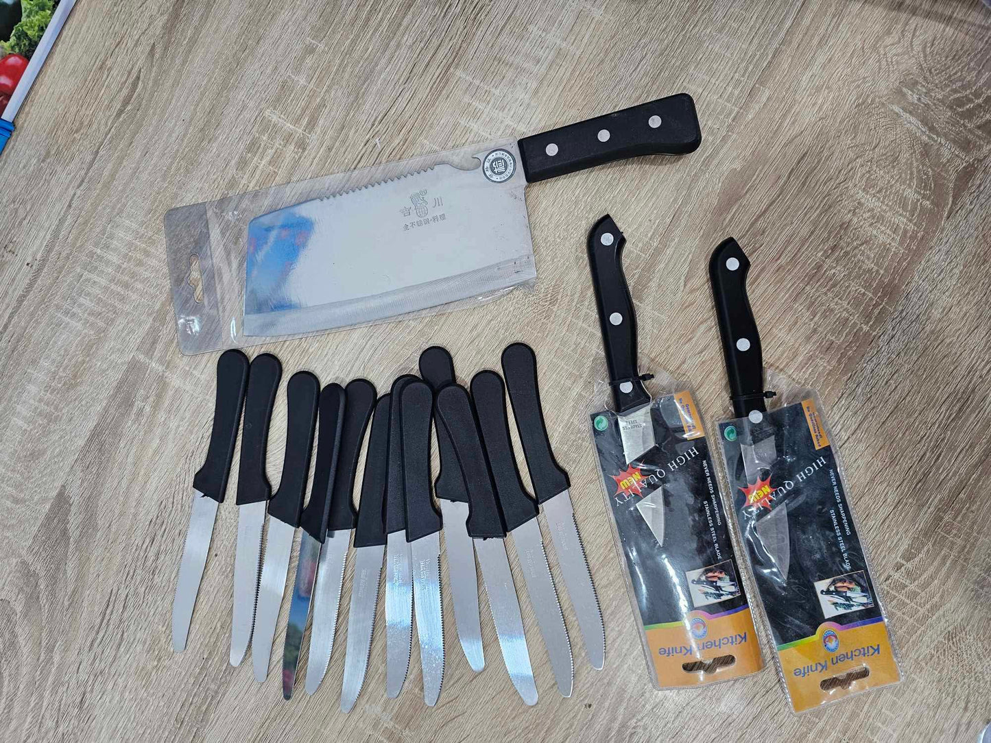 Pack skaken مجموعة سكاكين + ساطور