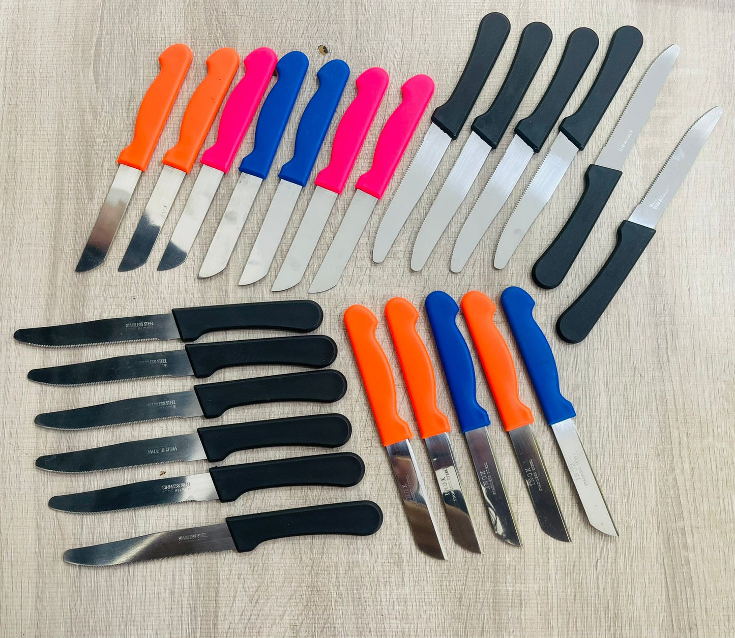 Pack des couteaux 24 pièces اللون مدموج سكاكن