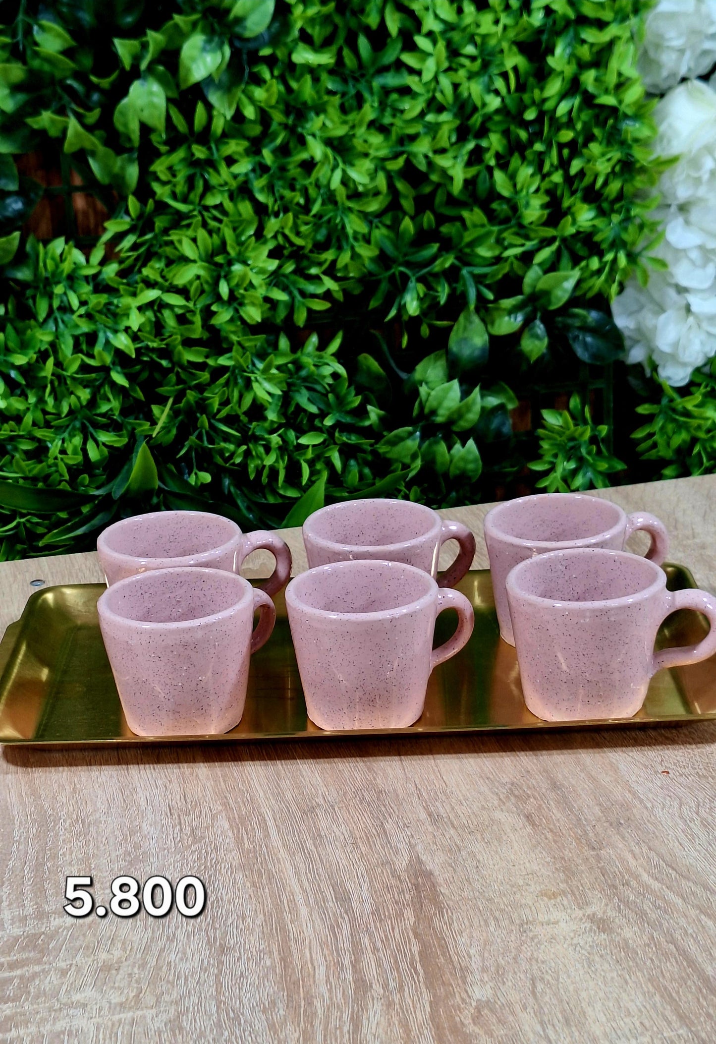 Pack Plateau + 6 Tasses café turc