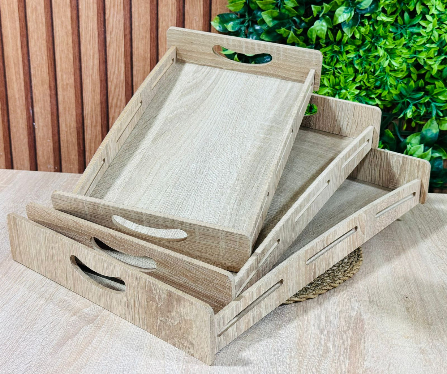 Ensemble 3 Plateaux rectangulaire  en Bois