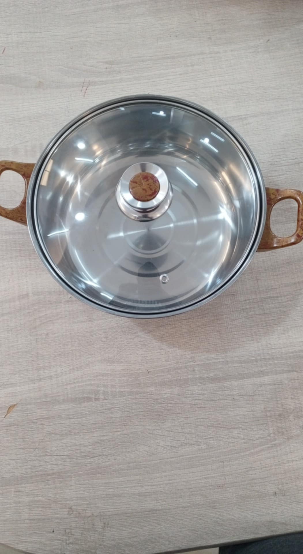 Marmite faitout 22 cm طنجرة manche marron