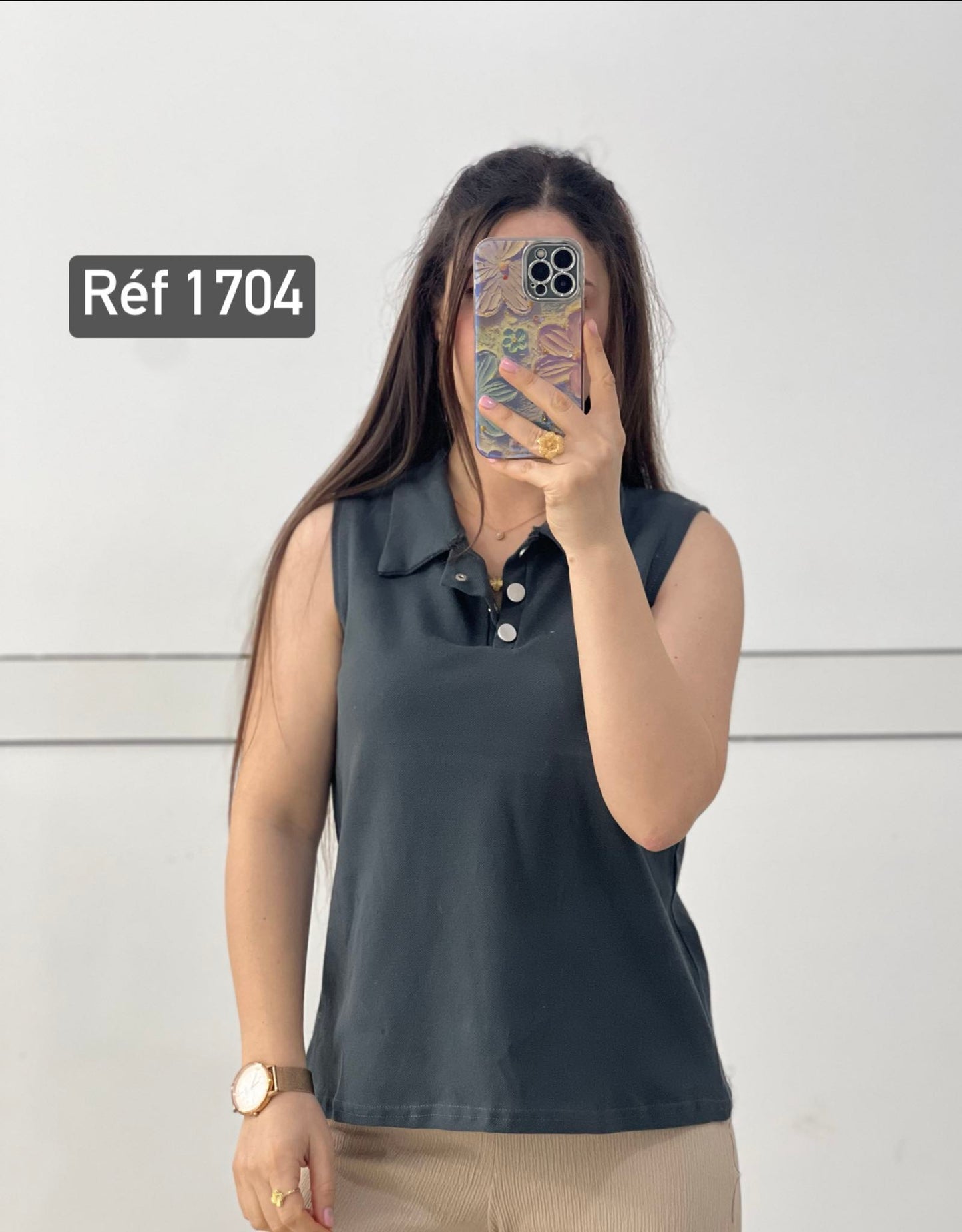 Pull Polo sans manche