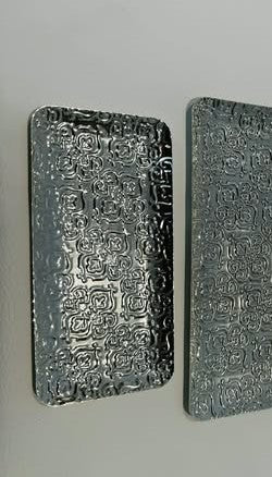 Plateau PM argent gravé طبق منقوش حجم صغير