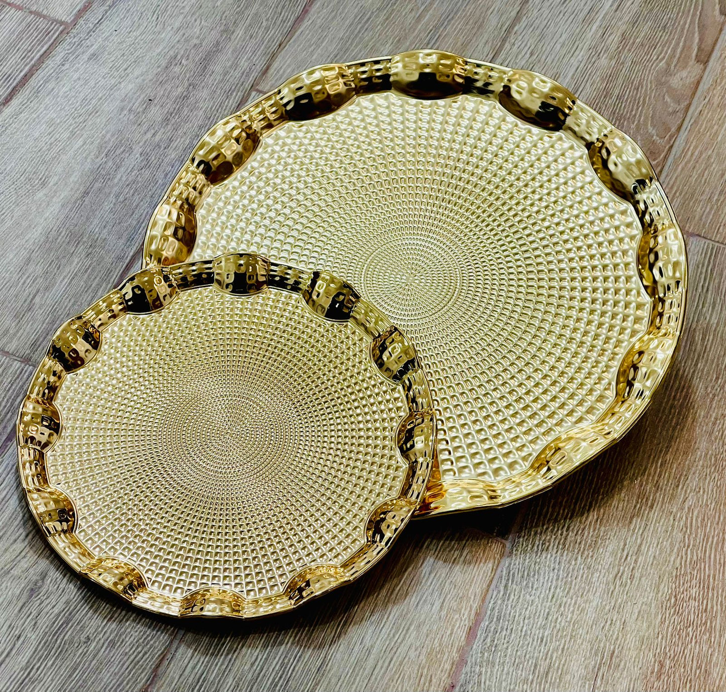 Set de 2 Plateaux rond طبقات