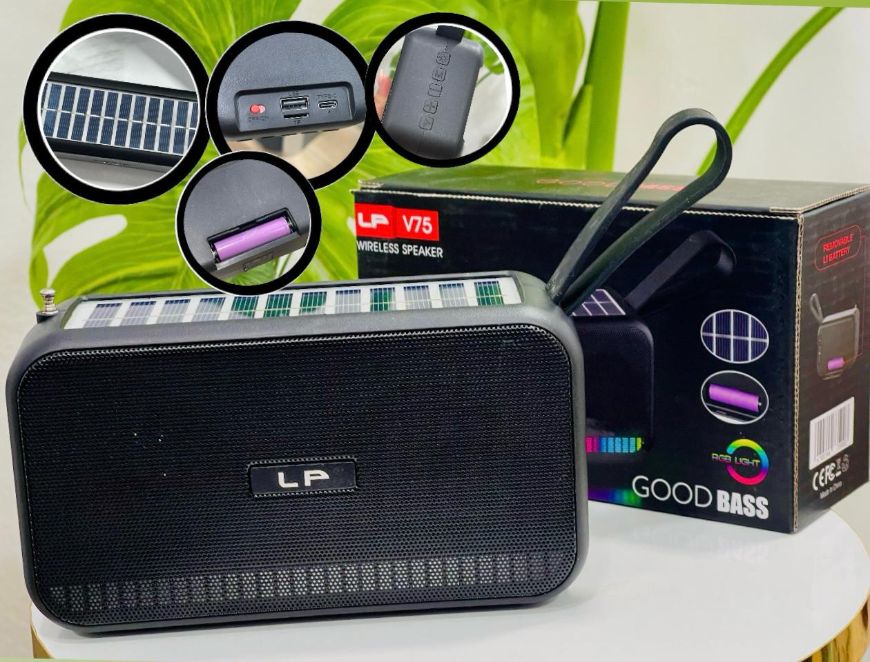 solar speaker lp v75 wireless speaker
