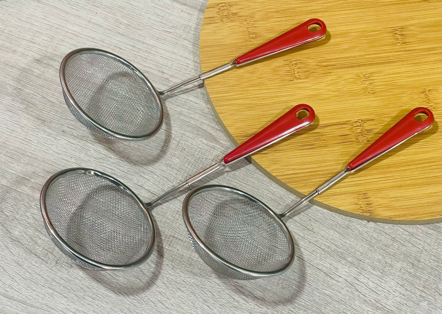Lot de 3 Passoires à Mailles Fines