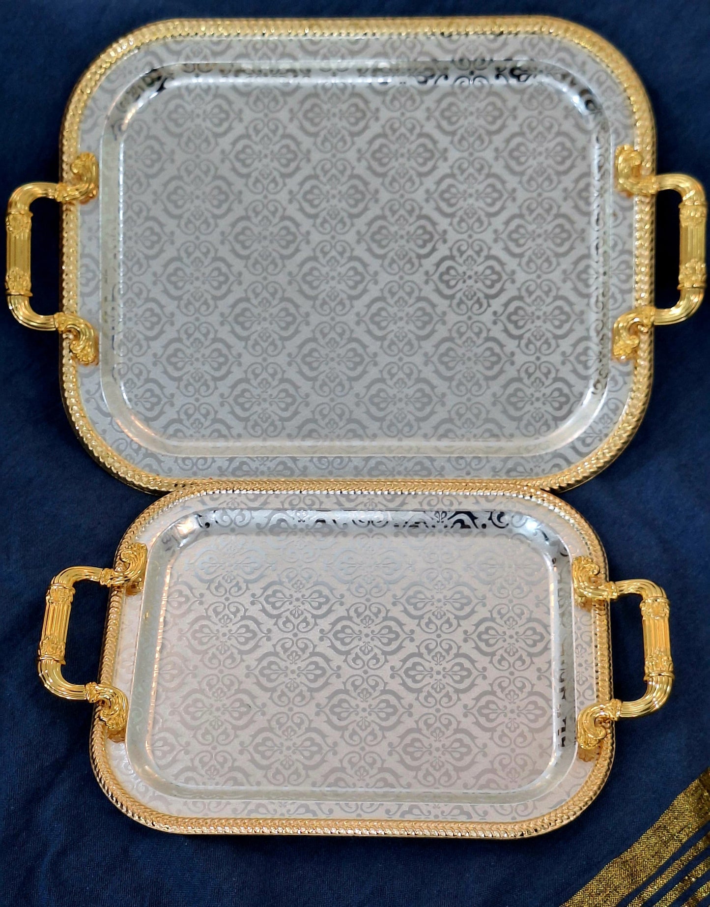 Série de 2 Plateaux Rectangulaires طبقات