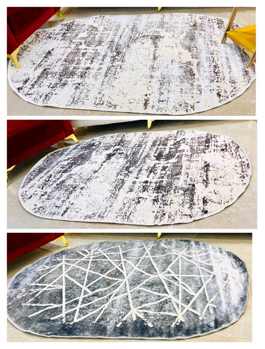 Tapis ovale  130/190cm اللون و النقشة مدموجين