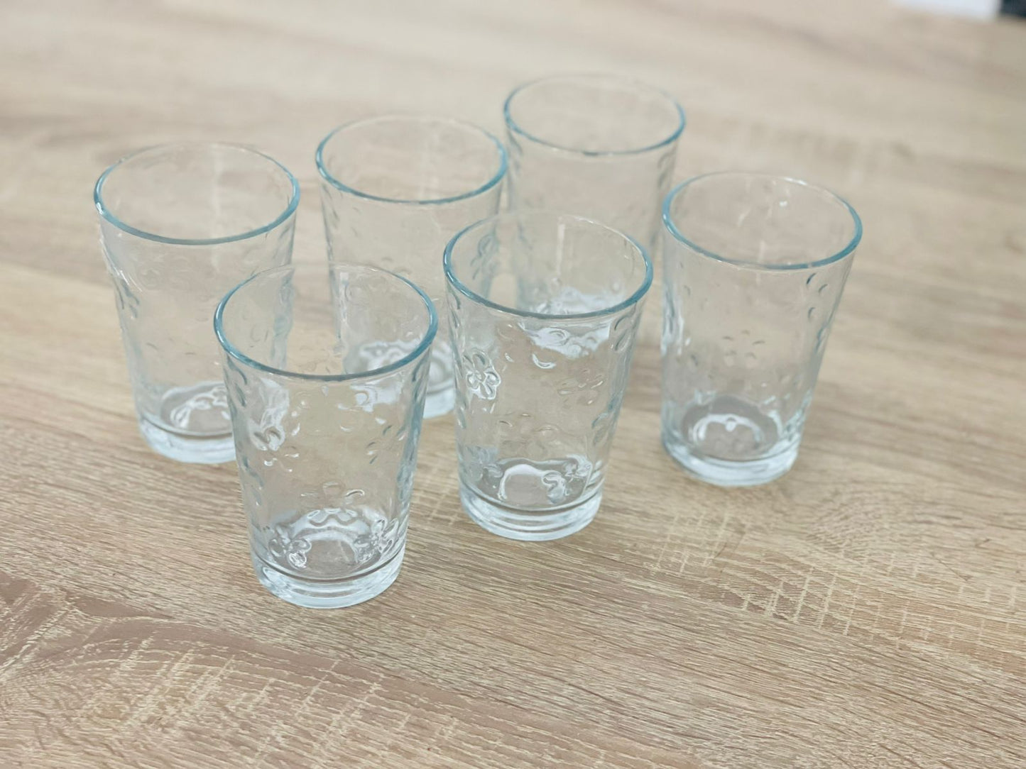 6 Tasses en verre كيسان مدموجين