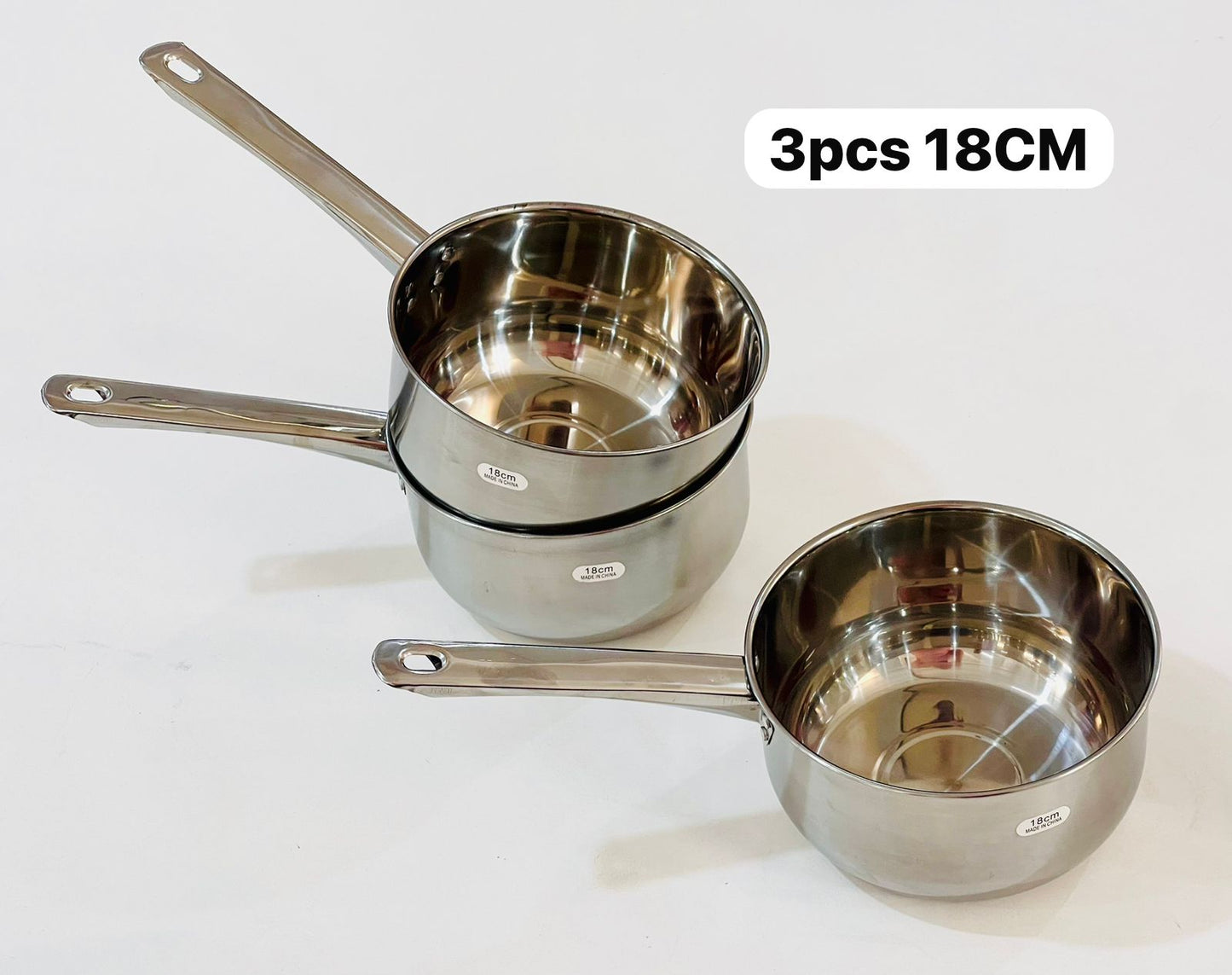 3 pots à café 18cm