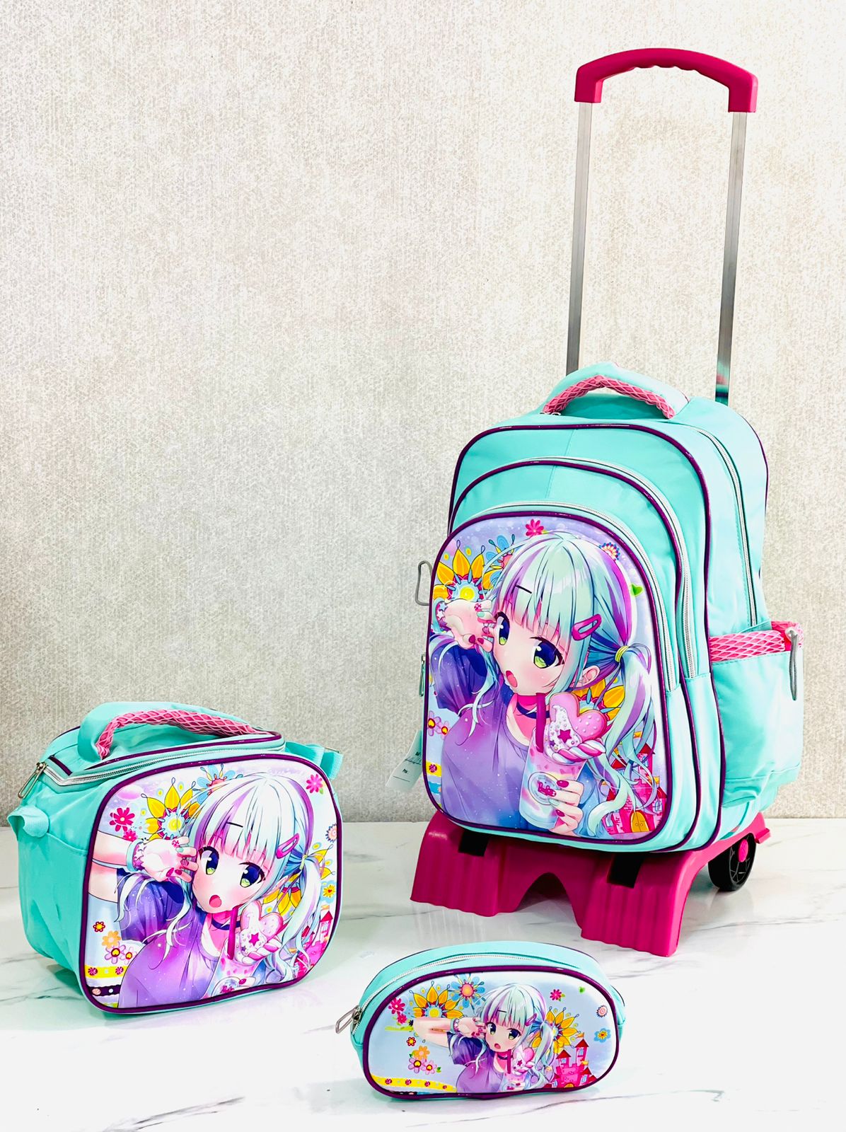 Cartable à roulettes - Sets de Sacs à Dos Chariot