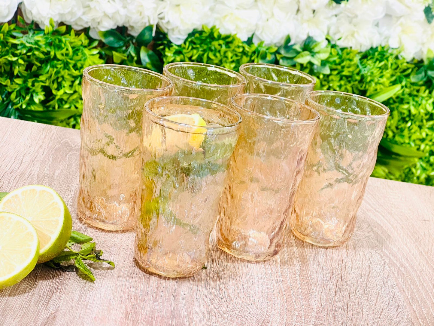 Service à Eau 6 Verres en Verre