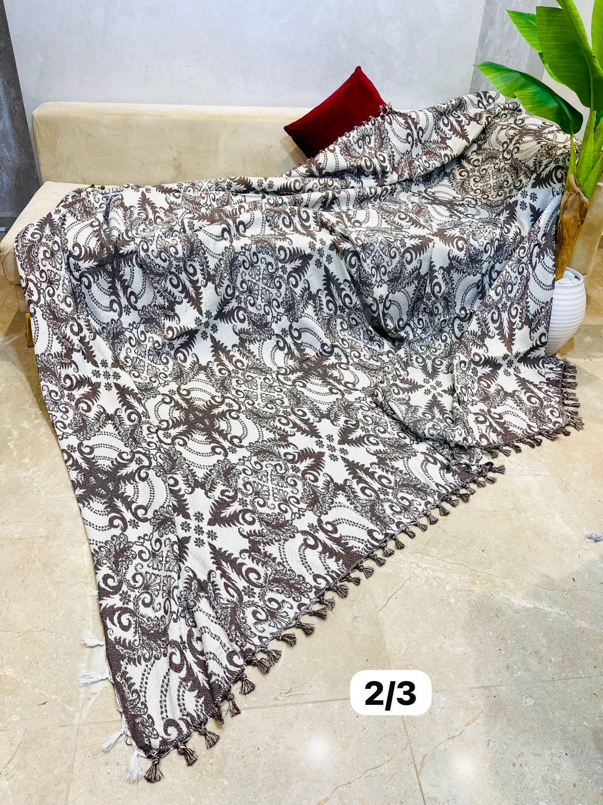 Jeté de Canapé  2/3m baroque