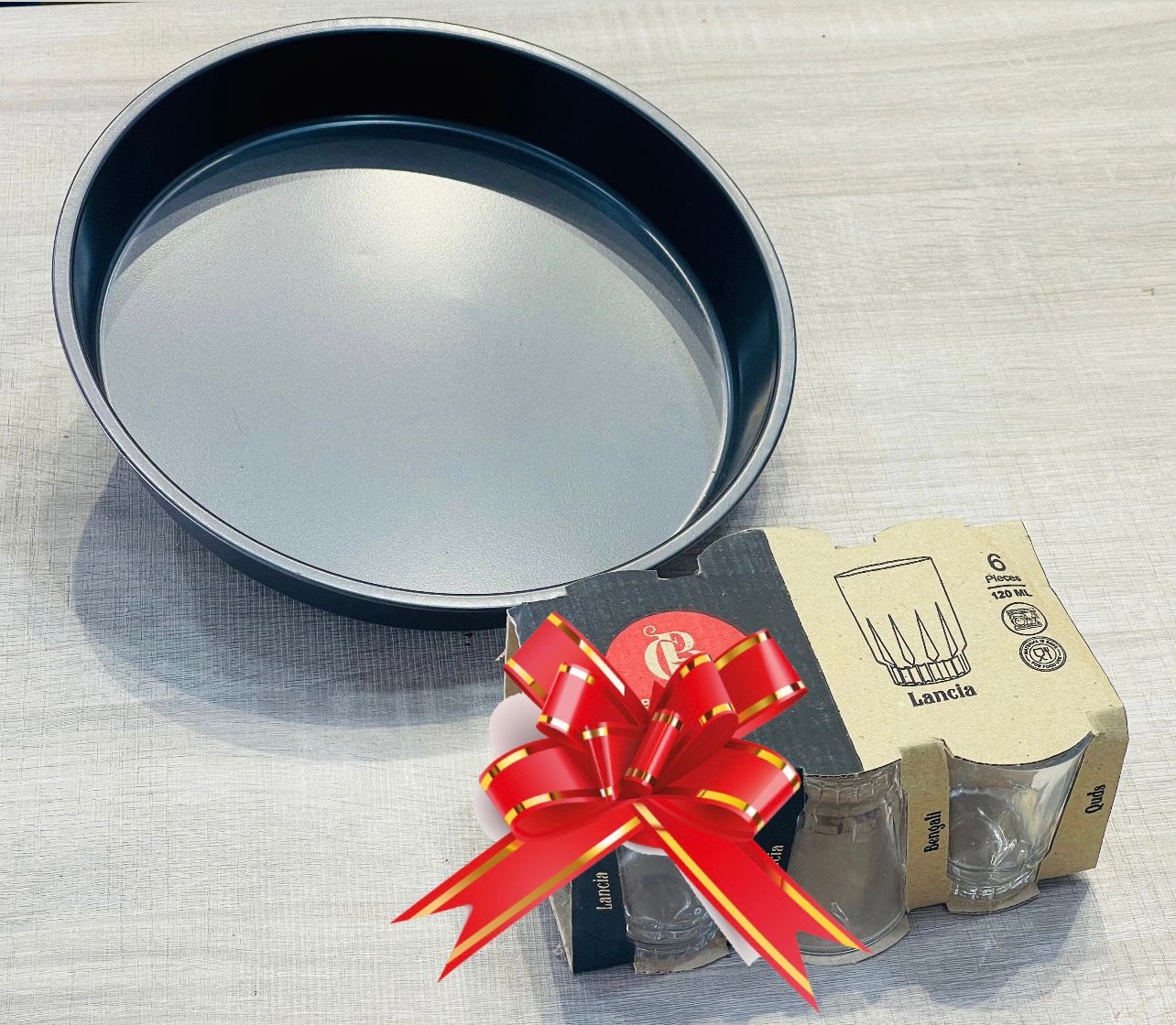 Pack moule rond et 6 tasses en verre