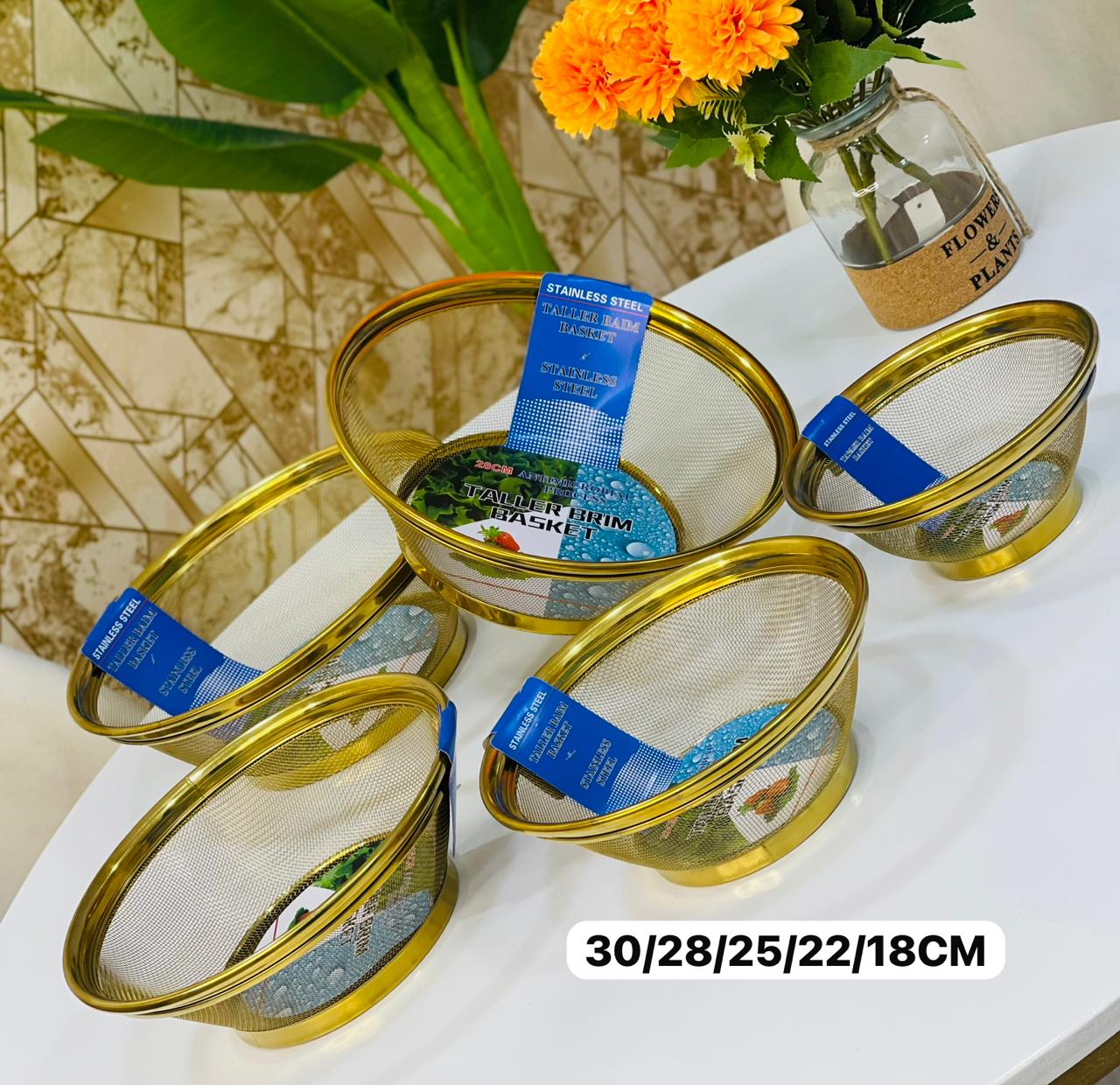 5  Passoires Filtrantes doré