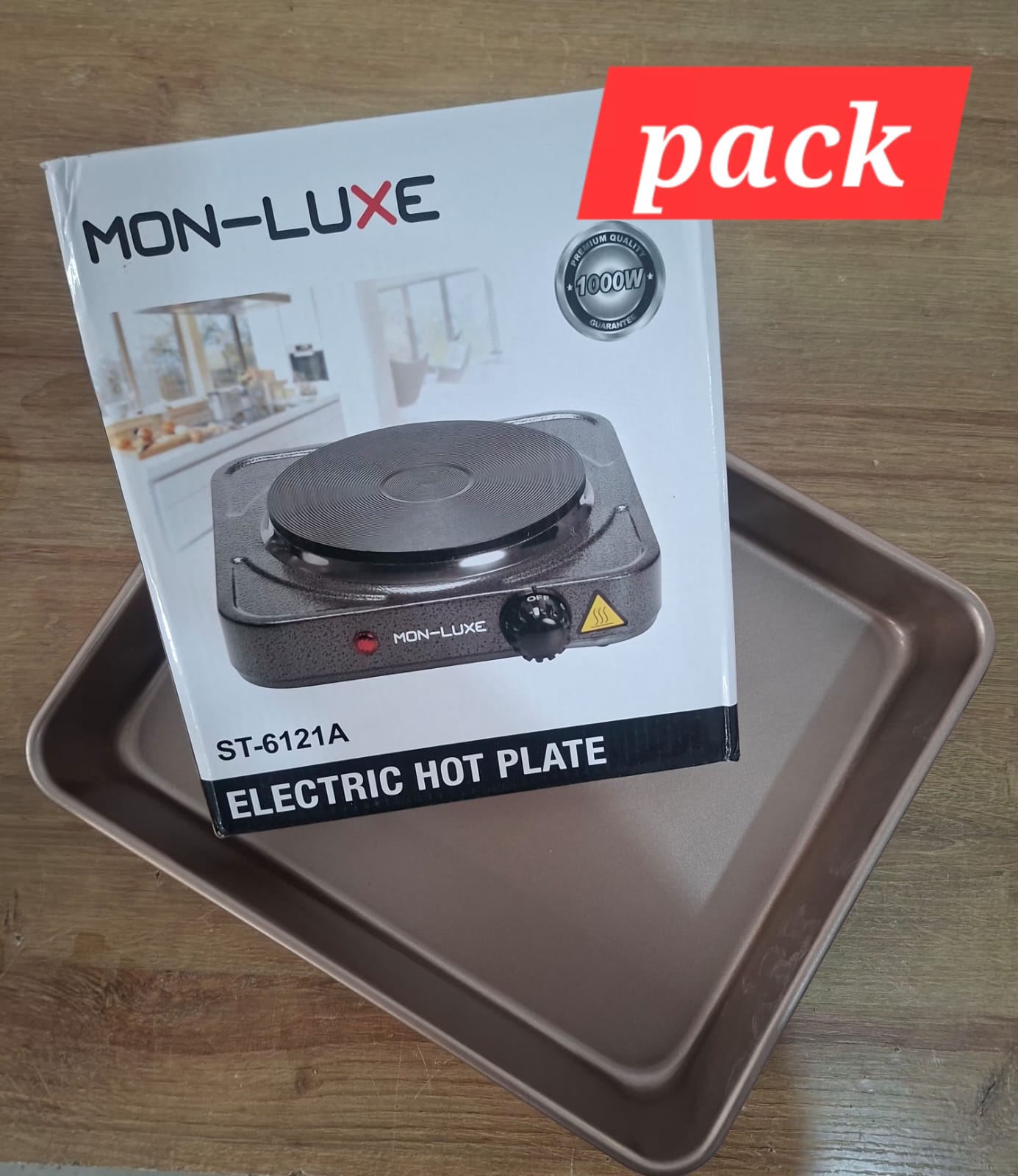 Pack Hot Plate Réchaud Electrique à 1 Feu + moule