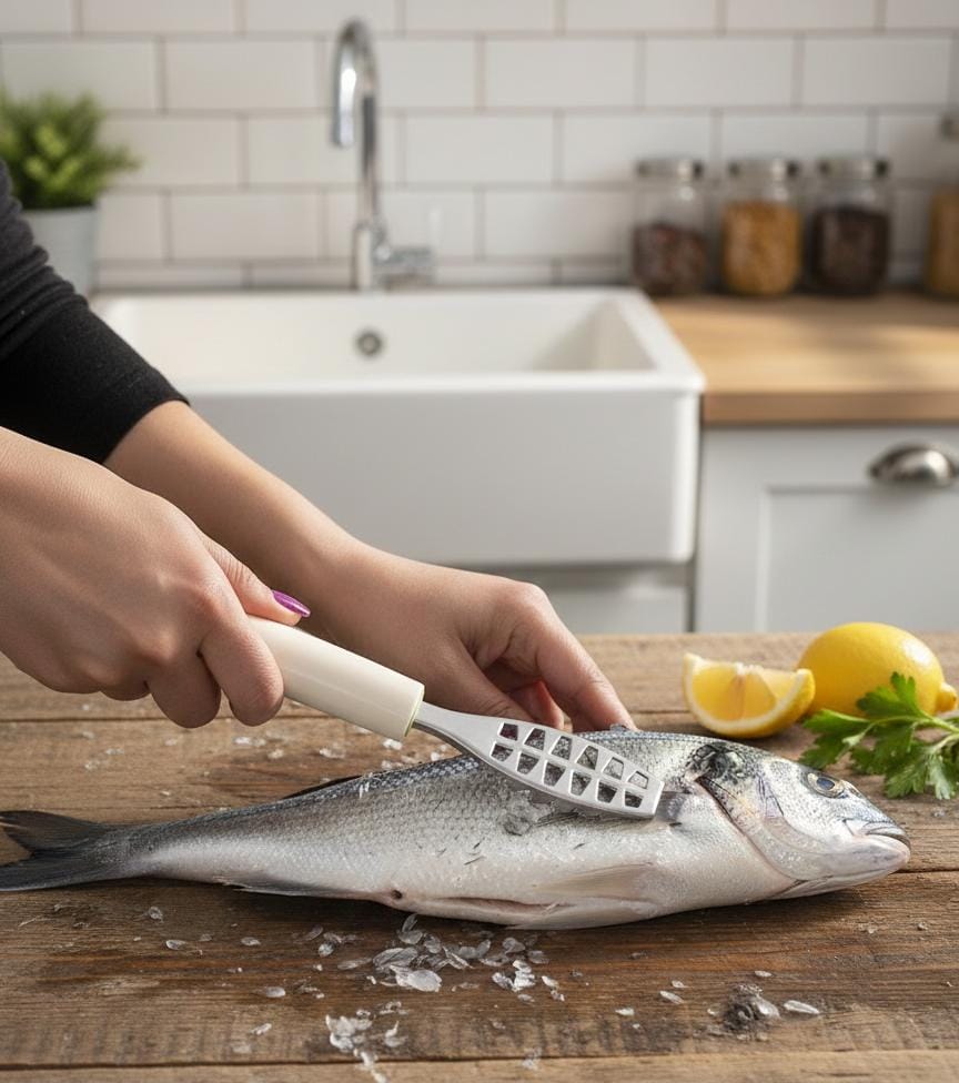 Nettoyeur de peau de poisson