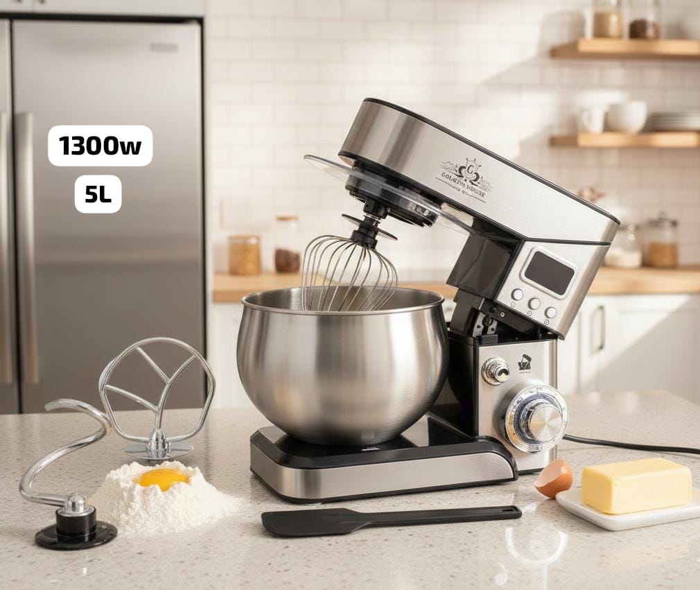 Golden house عجانة Robot Pétrin Avec afficheur 1300W - 5 L+moule