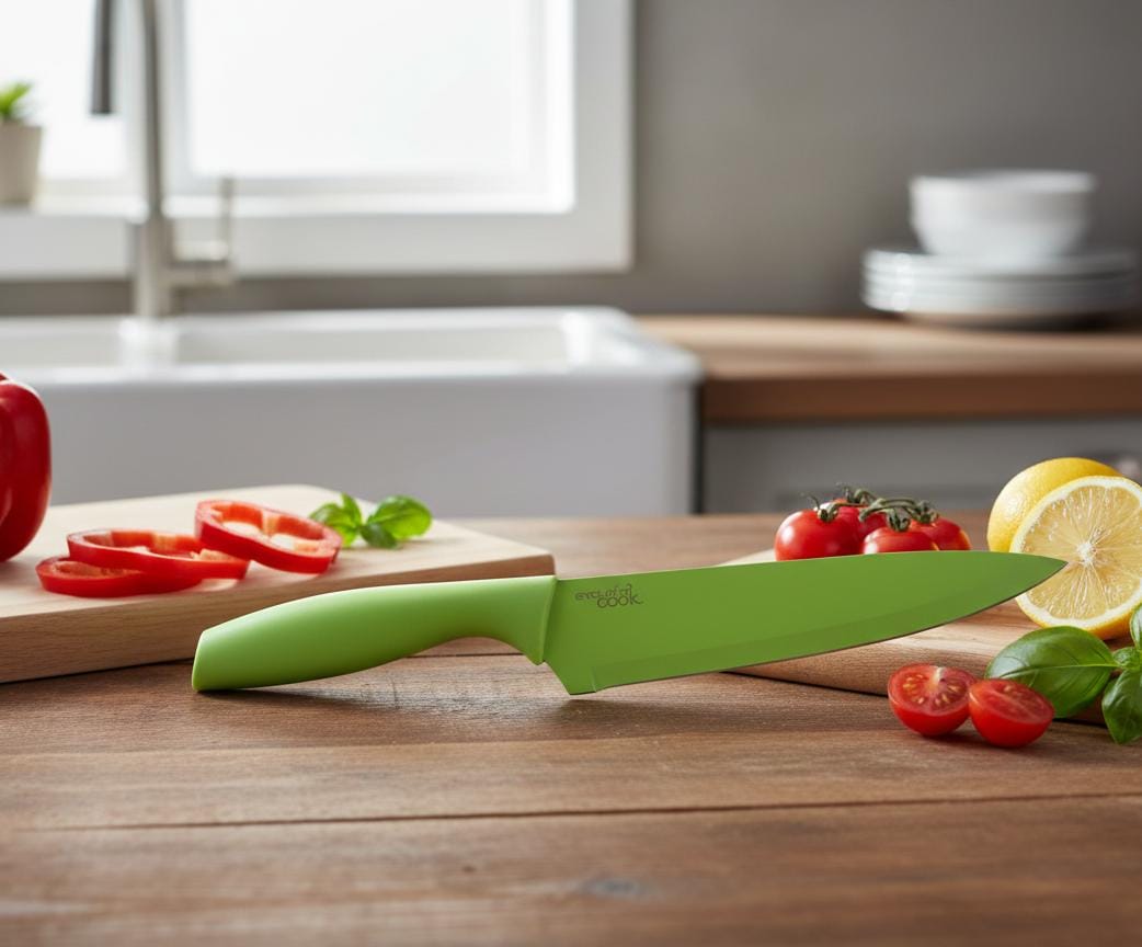 Couteau vert 3 pièces سكاكن