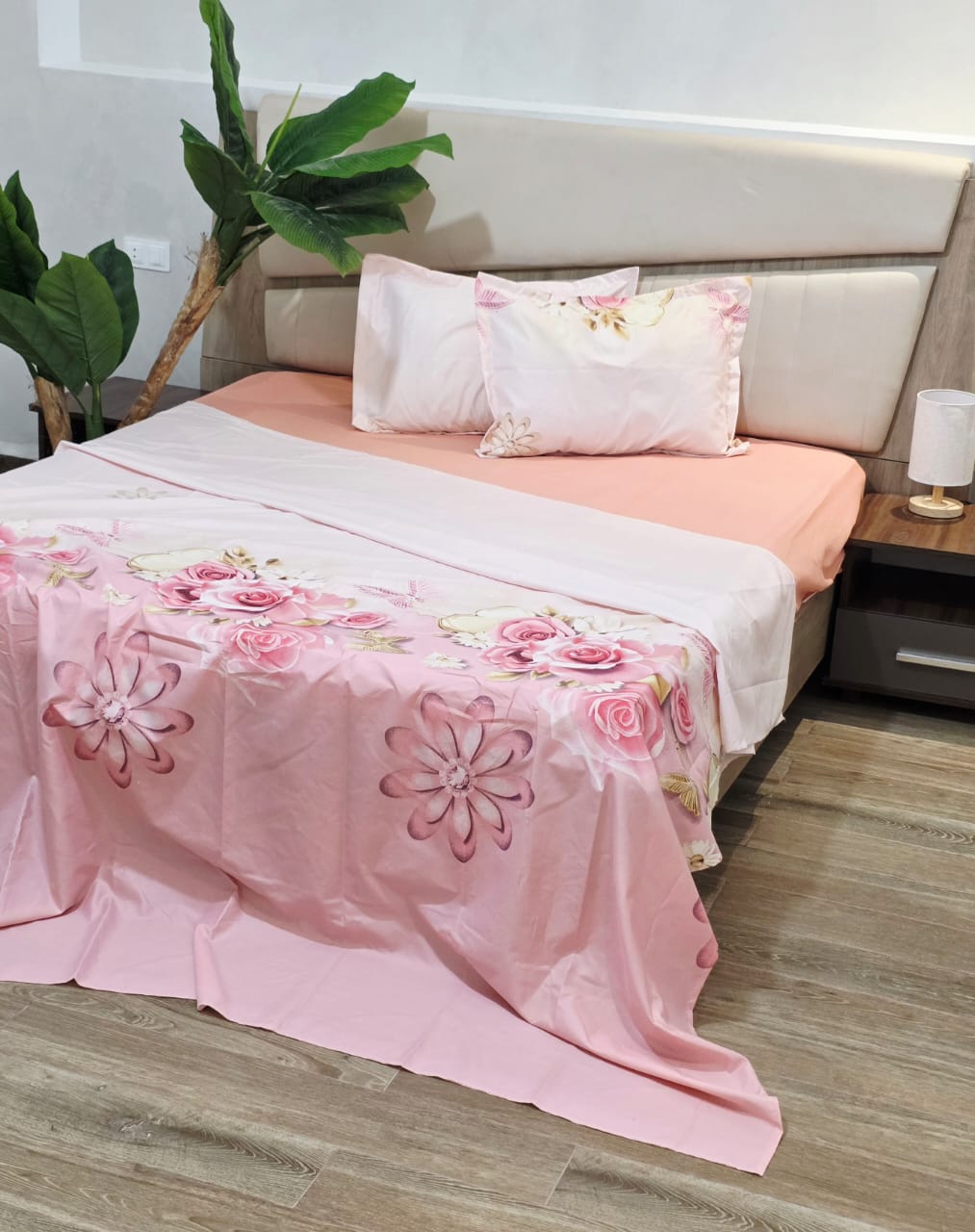 Drap Housse 2 places ملحفة غطاء و قشور مخادد /230*240+75*55