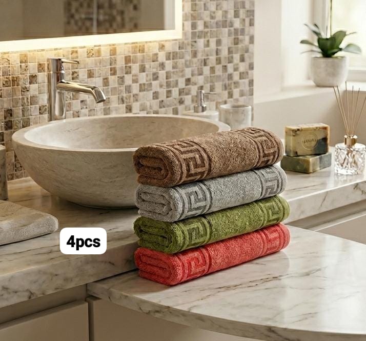 Lot de 4 pièces serviettes