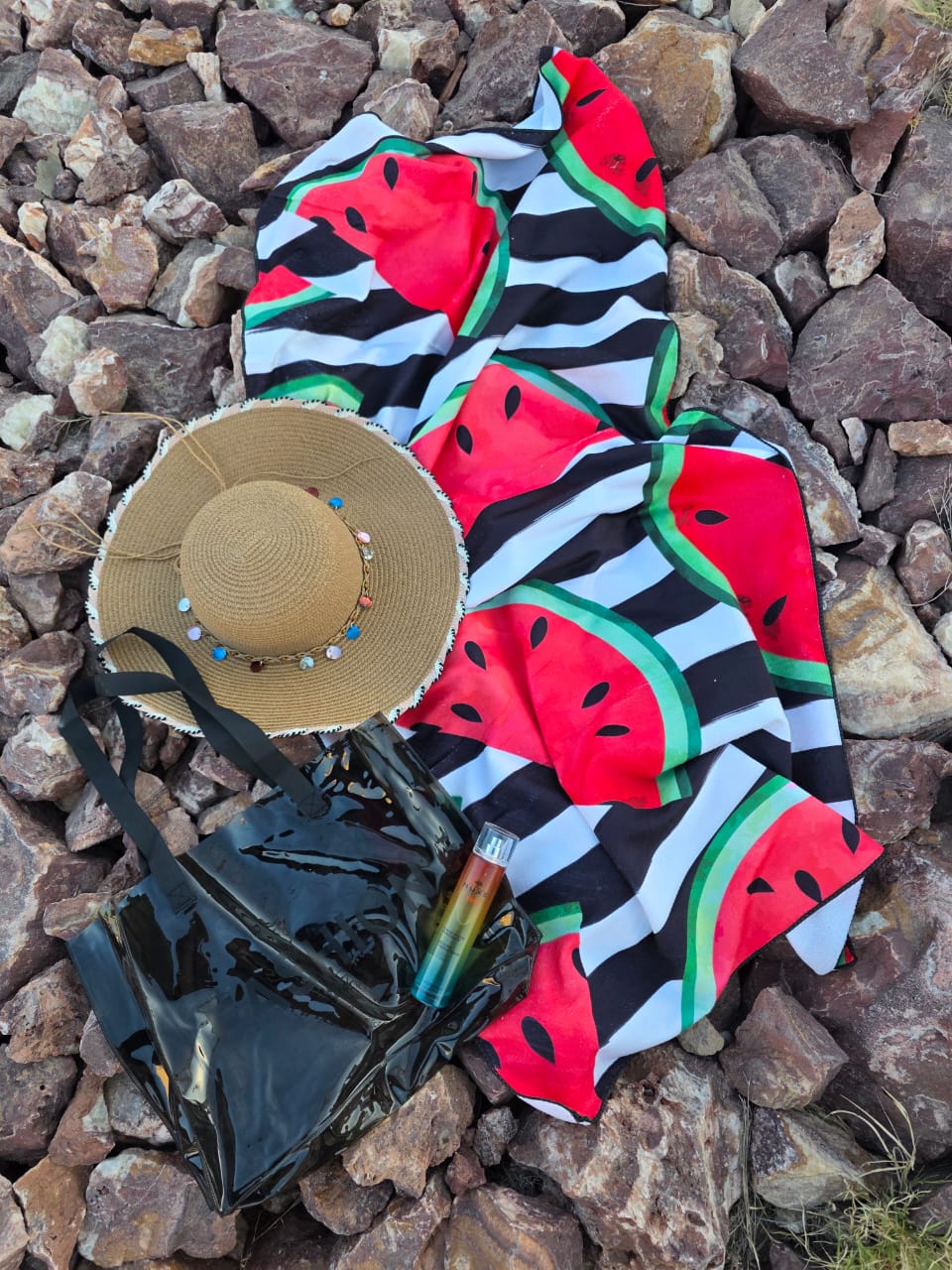 Pack serviette + sac de plage + chapeau