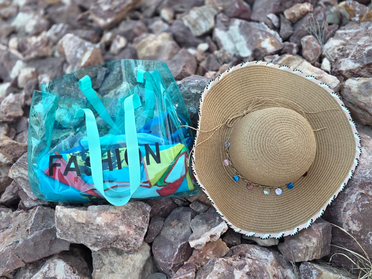 Pack sac de plage + chapeau