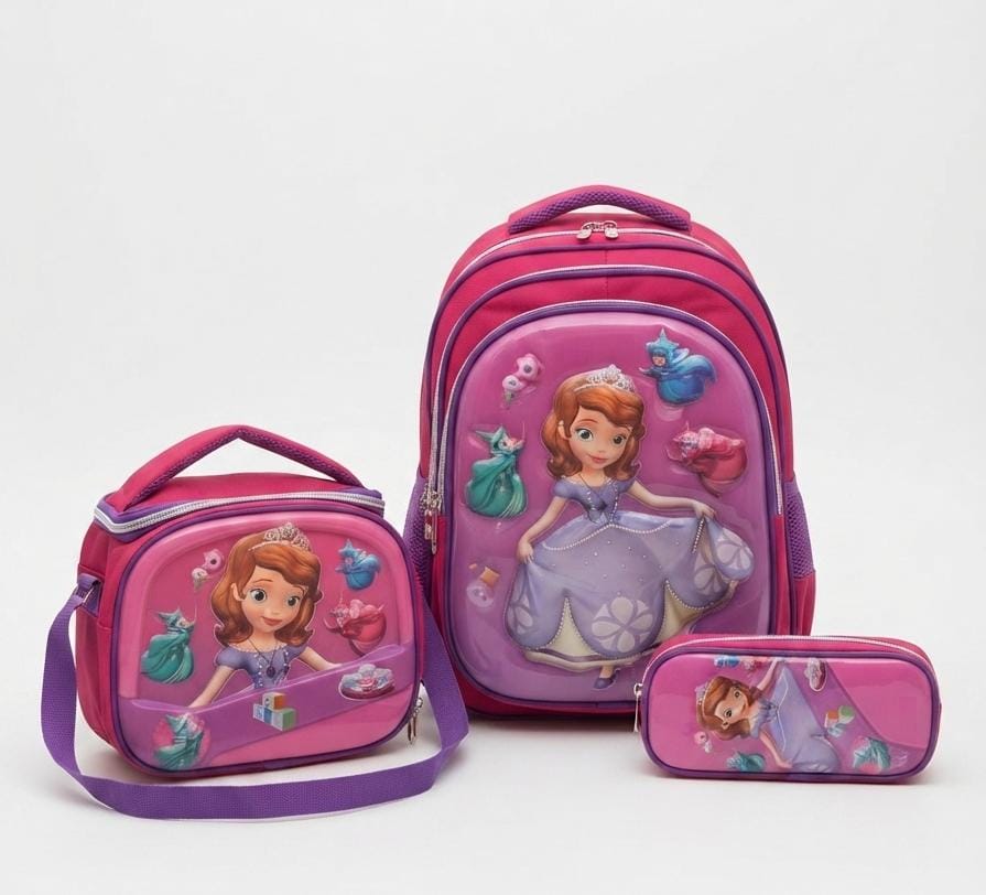 3 pièces Sac à dos bandoulière et trousse