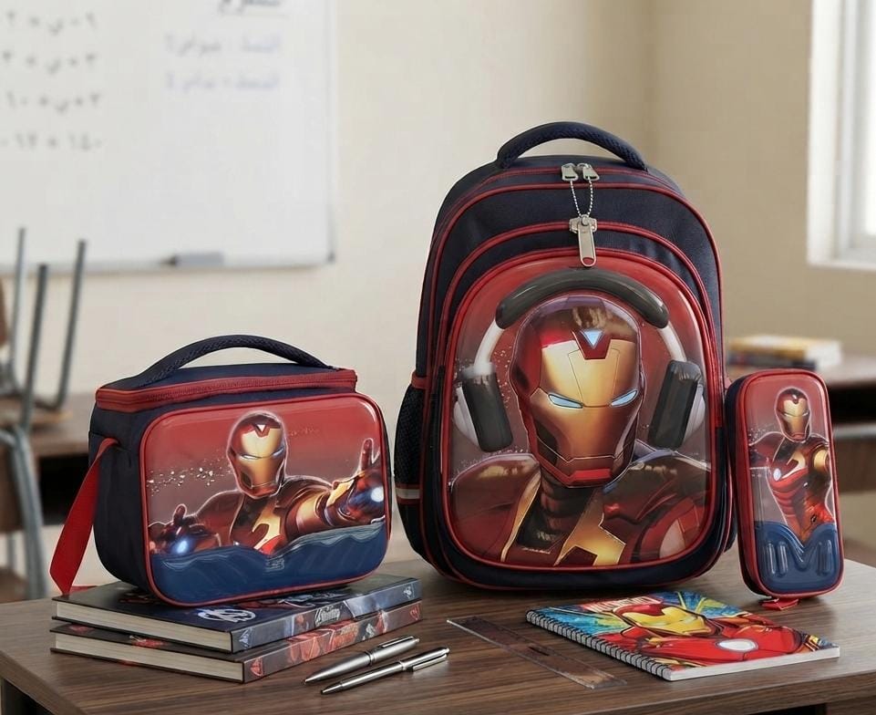 3 pièces Sac à dos bandoulière et trousse
