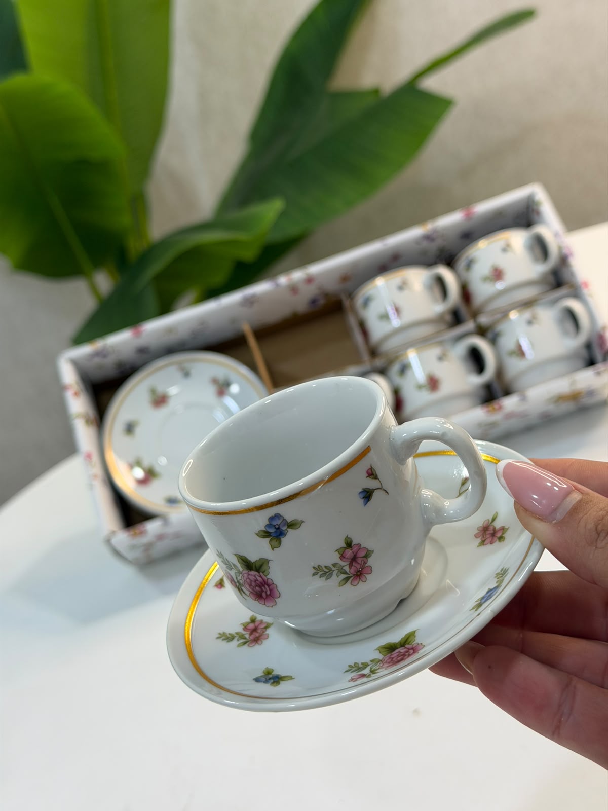 service à café النقشة مدموجة