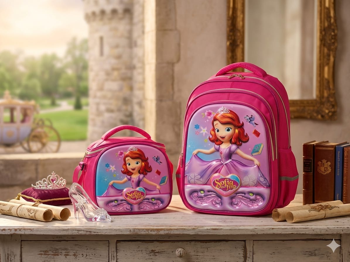 Cartable Avec Support sac Repas et Trousse Pour Fille