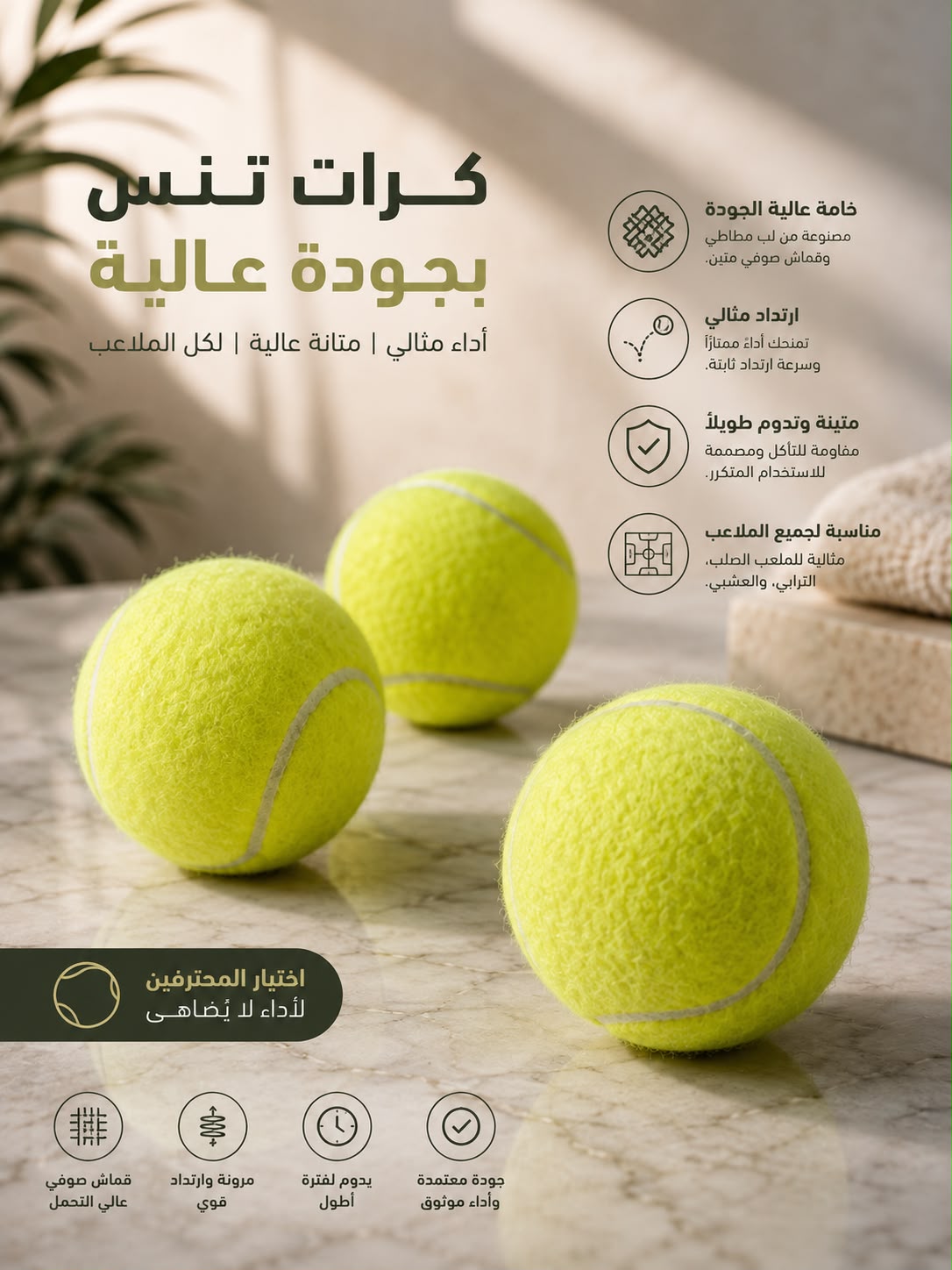 ballon tennis 3 pièces