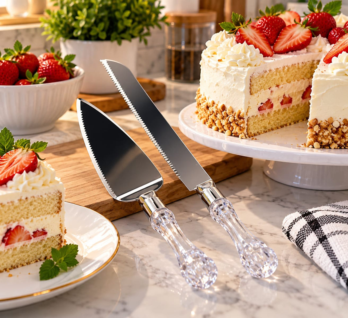 Couteau et pelle à gâteau سكين الكعك