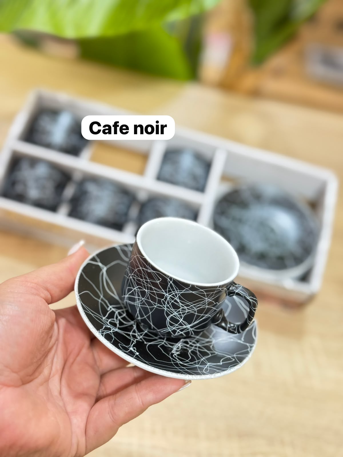Service à café noir 12 pcs مدموج
