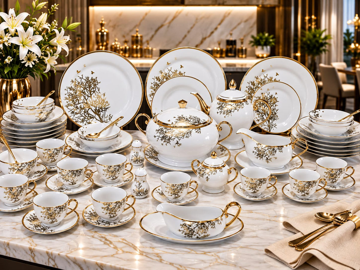Service a Table en Porcelaine 72 Pièces