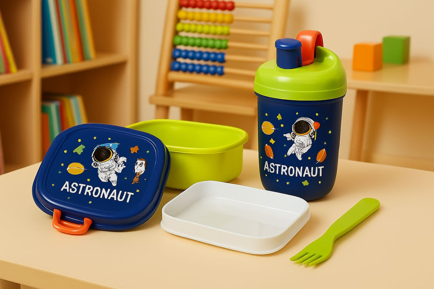Lunch Box Rectangulaire + Bouteille
