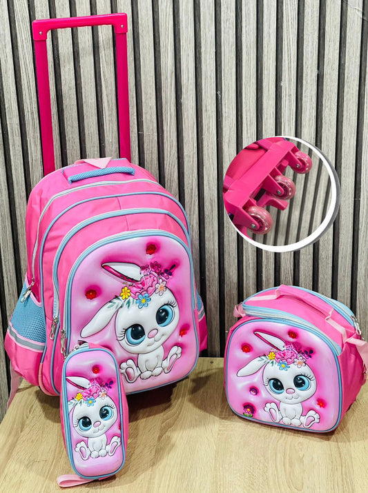 Cartable Avec Support sac Repas et Trousse Pour Fille