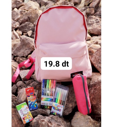 - PACK sac à dos + trousse + stylos