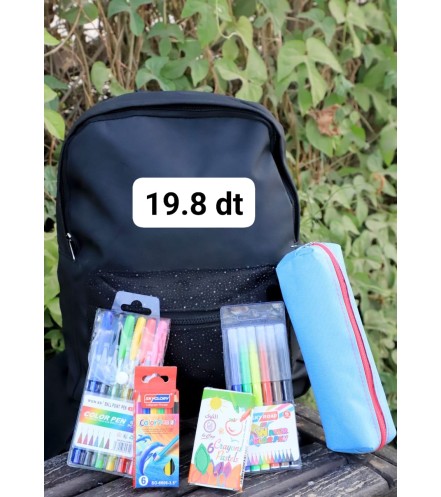 - cartable+ trousse + pack stylos