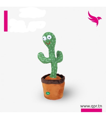Cactus dansant son et lumière avec chansons USB