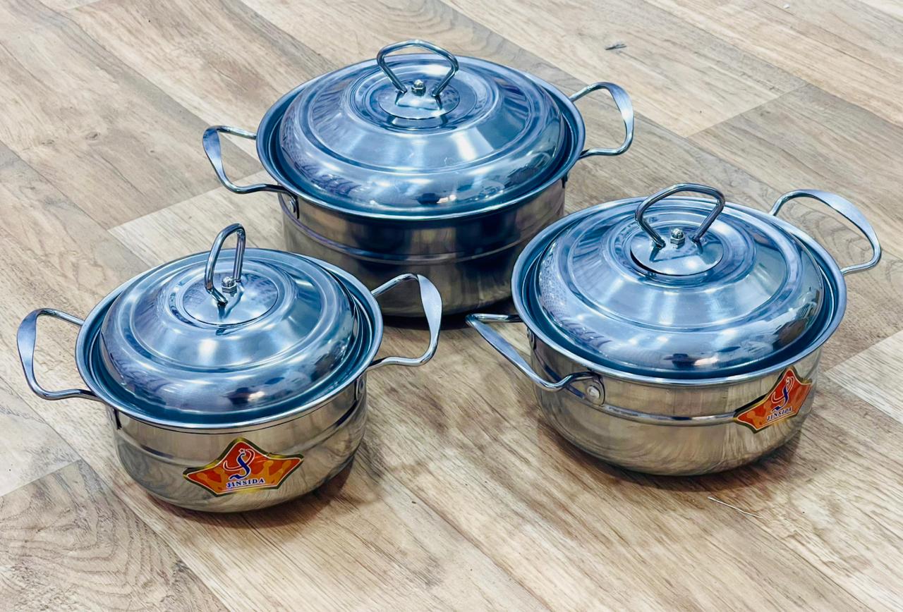 Série 3 Faitout  avec couvercle