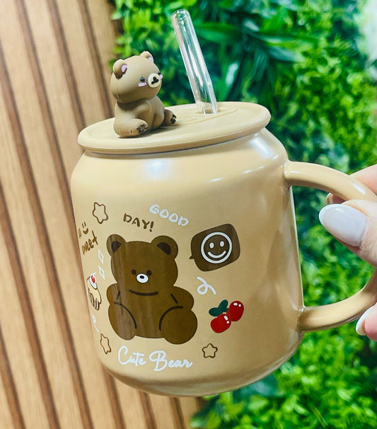 Mug avec Paille en Verre