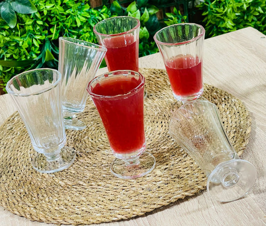 Coupe à Jus en Verre 6 pièces